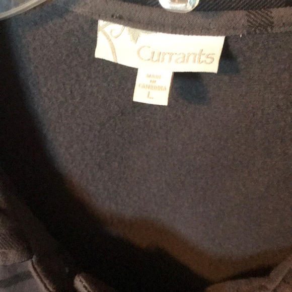 Lightweight Knit Gray Plaid Jacket - Picture 2 of 4